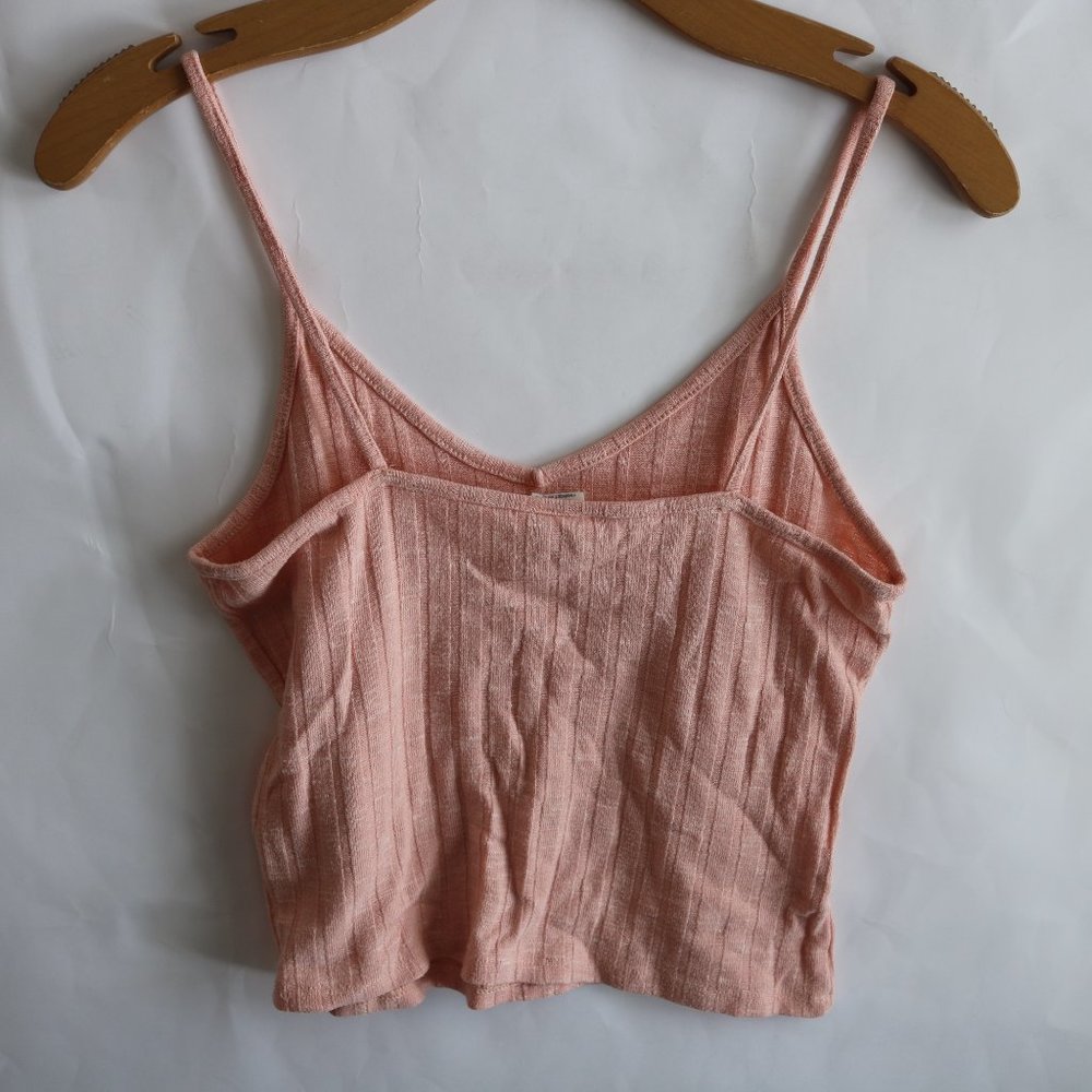 Light Pink Ribbed Crop Top Size M - Picture 3 of 6
